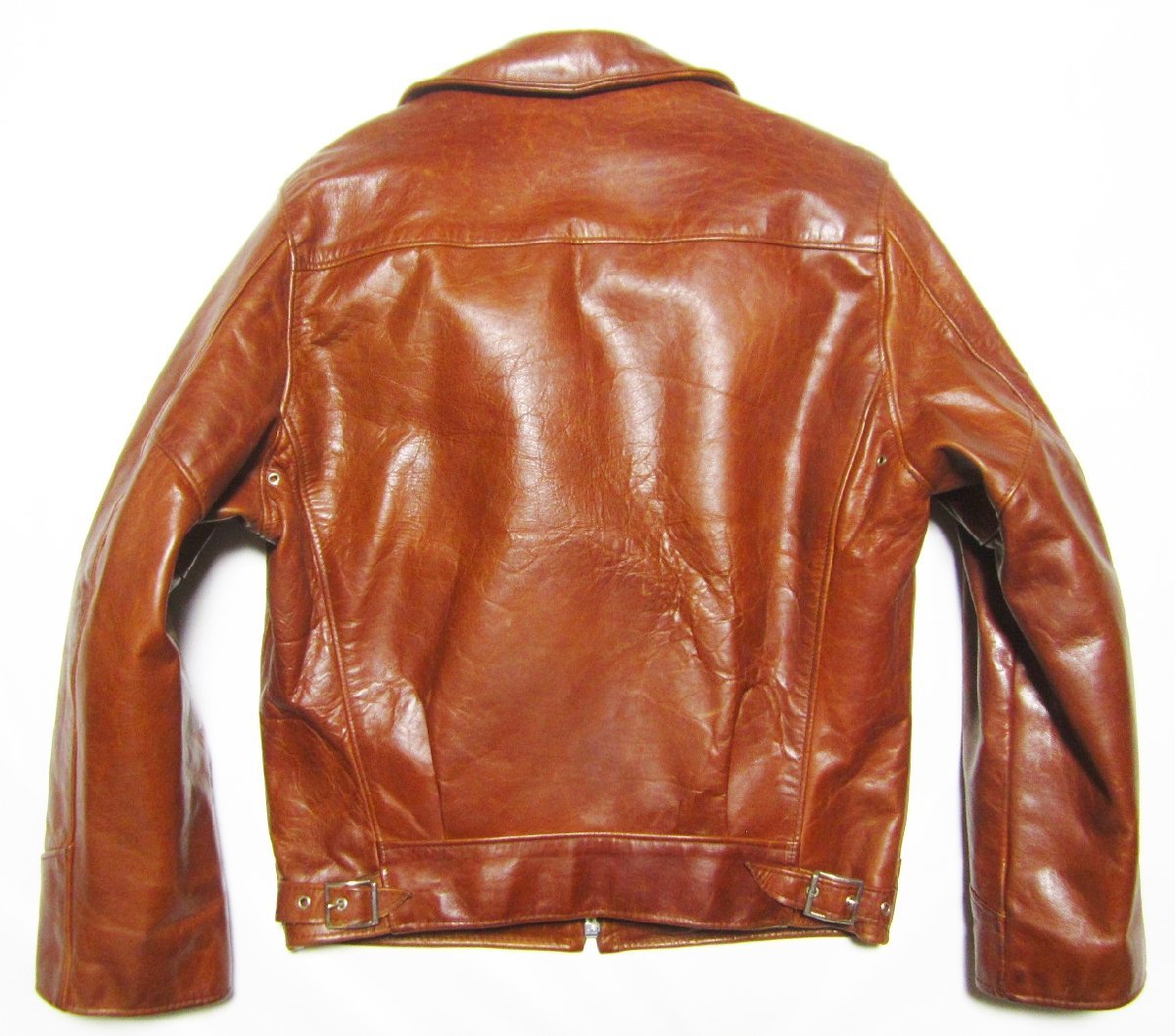 極美品 飴色 Schott N.Y.C ショット 670 レザー シングル ライダース
