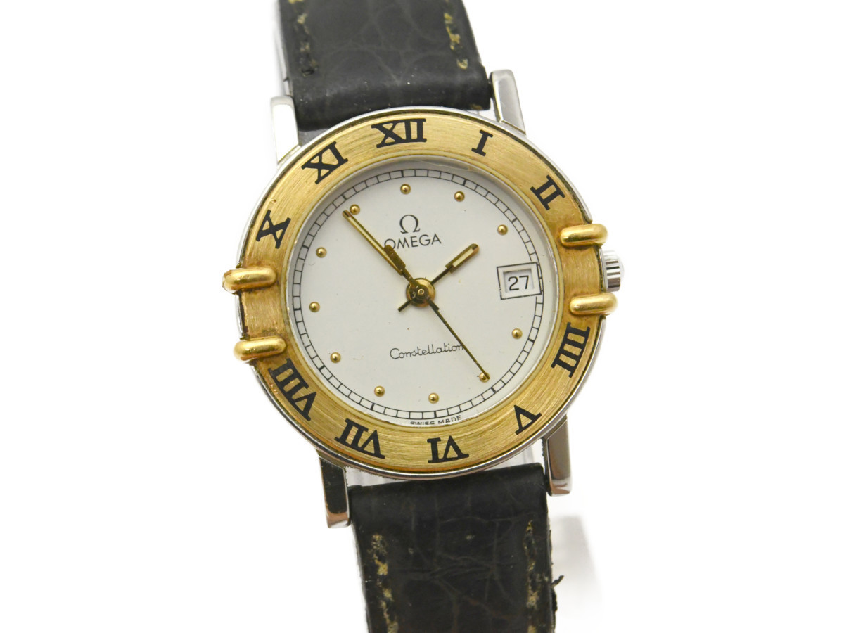 中古品] 動作OK【OMEGA】オメガ コンステレーション レディース 750YG