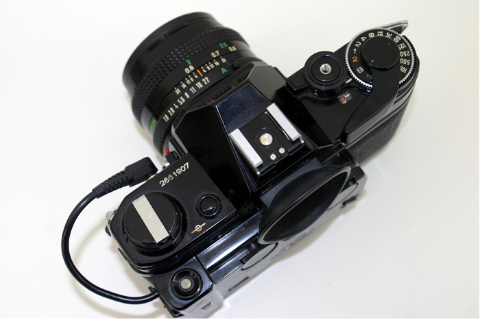 CANON キャノン 一眼レフカメラ AE-1 ブラックボディ DATA BACK A FD