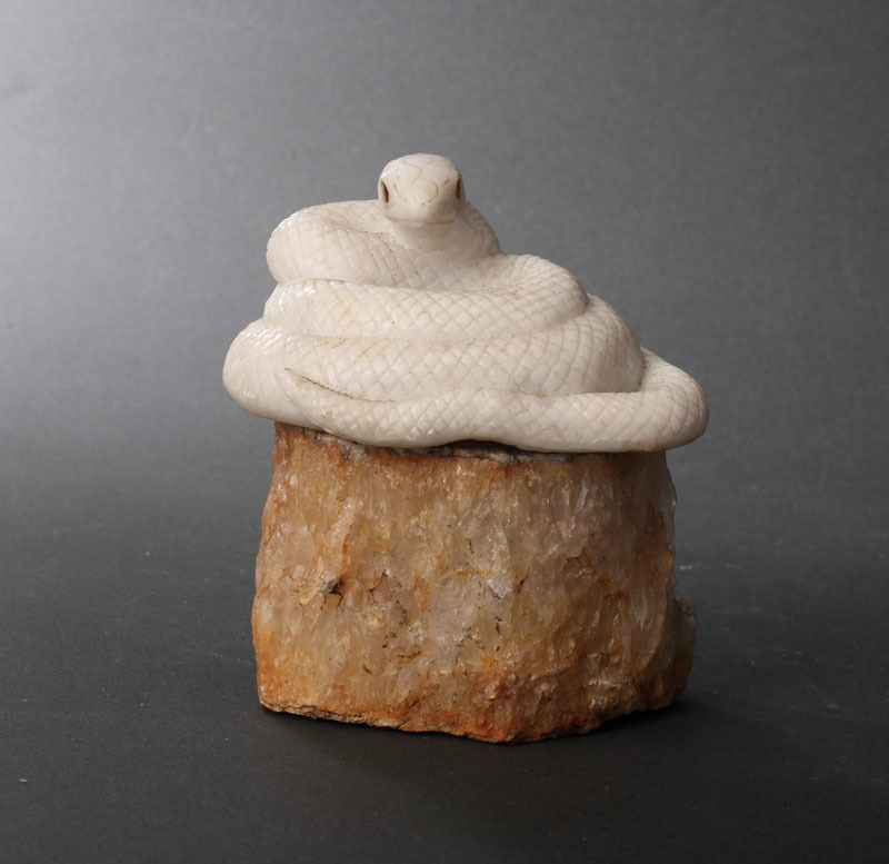 古美術 白蛇石 飾石 天然石 水石 盆石 鑑賞石 置物 美術品 時代 石