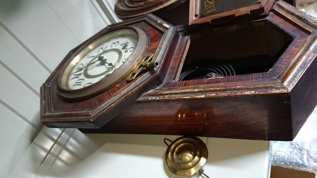 精工舎 柱時計 アンティーク ぜんまい 振り子時計 古時計 ジャンク 柱