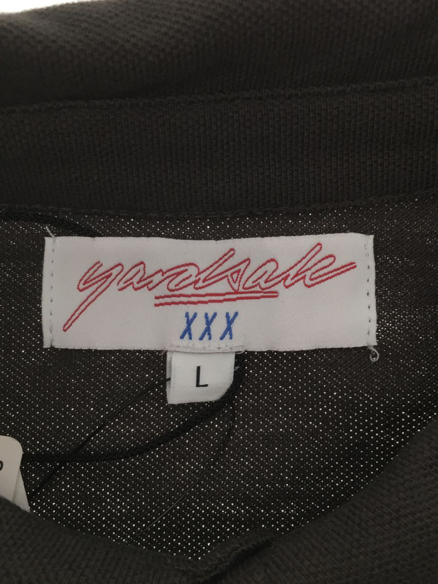 正規品 YARDSALE◆ポロシャツ/L/コットン/グレー/21-071-424-1002-2-0/マラドーナポロシャツ/ヤードセール