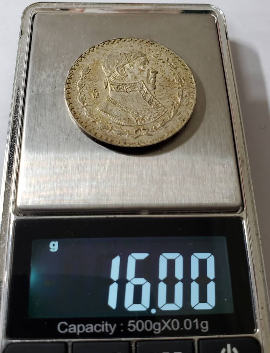 Yahoo!オークション - メキシコ1ペソ銀貨 1964年／ホセ・マリア・モレ メキシコ １ペソ銀貨 １９６０