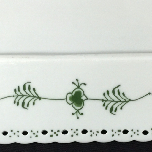 1円 ロイヤルコペンハーゲン グリーンフルーテッド フルレース スクエア プレート 約21×21cm 計4点 セット 食器_8