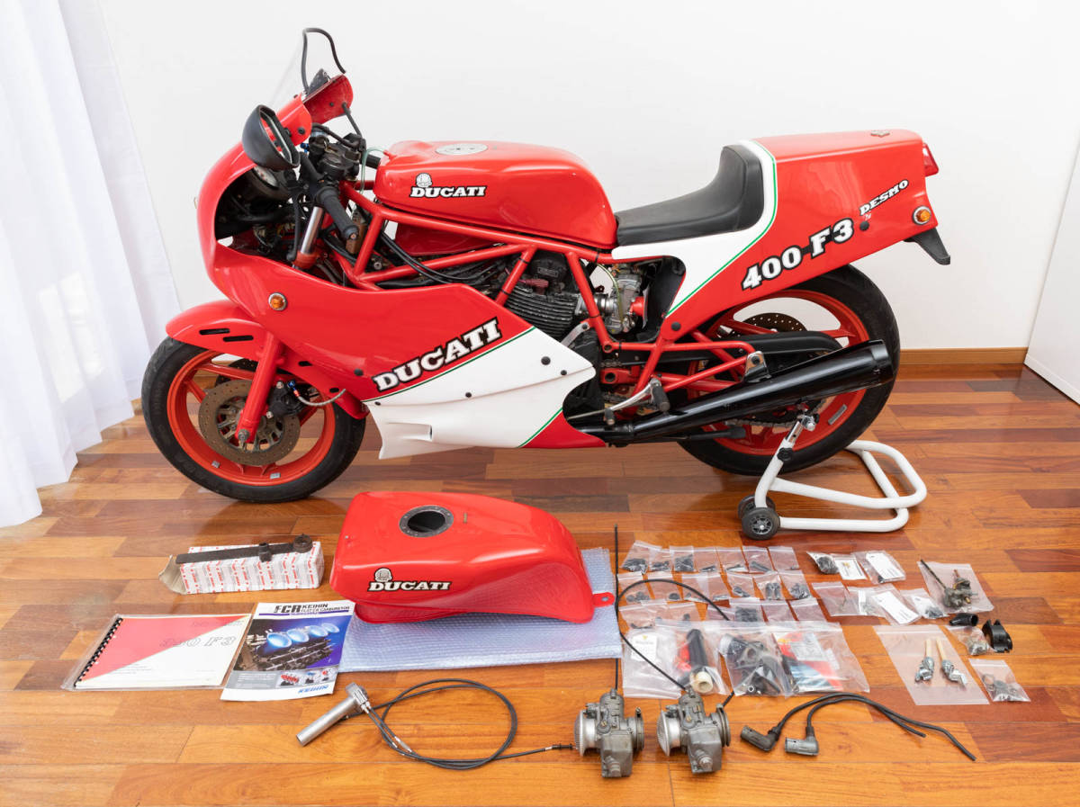最終値下げ】DUCATI 400 F3 パーツ多数あり タンク2個 FCRキャブ