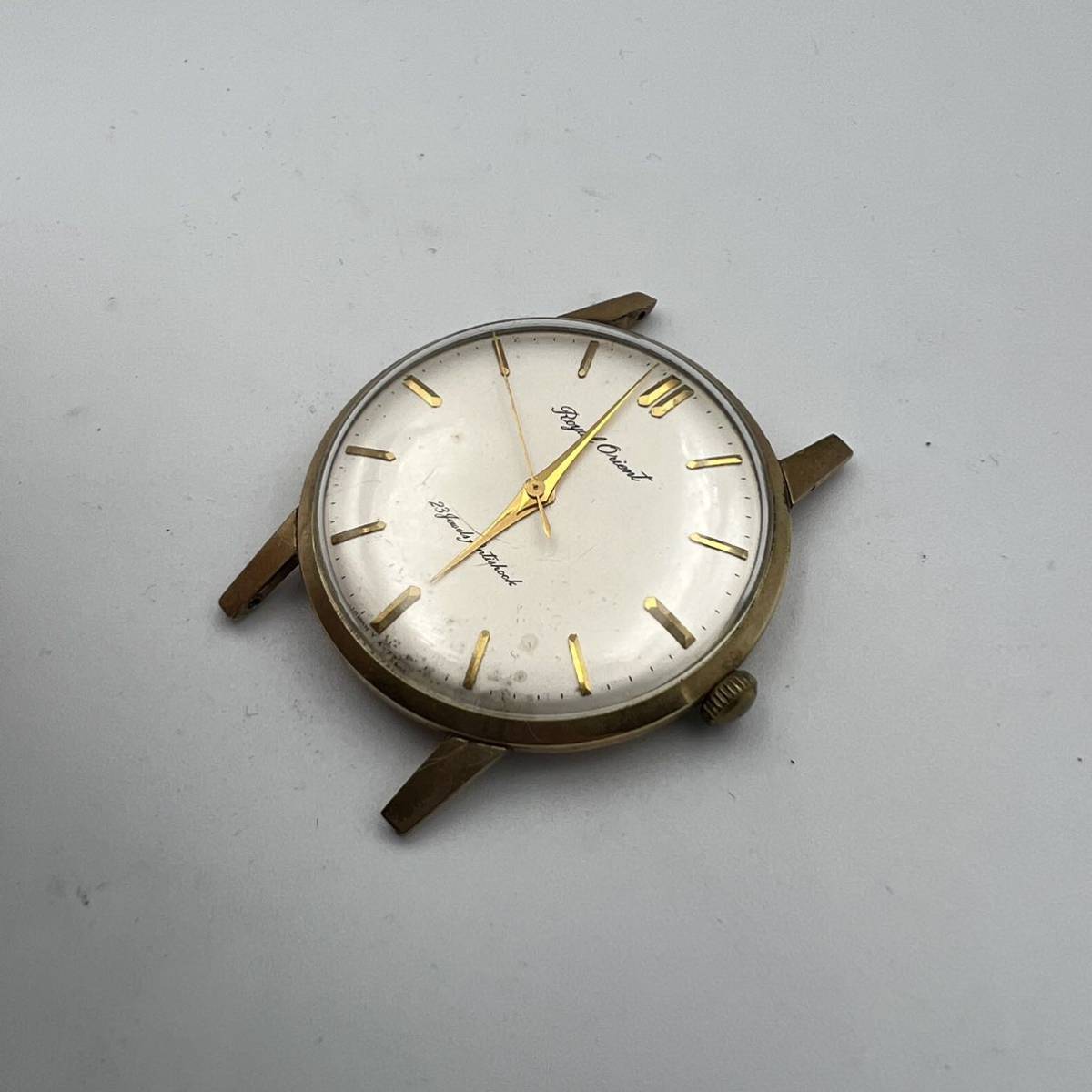 日本製 ロイヤルオリエント23石 手巻き 14KGF ヴィンテージ時計