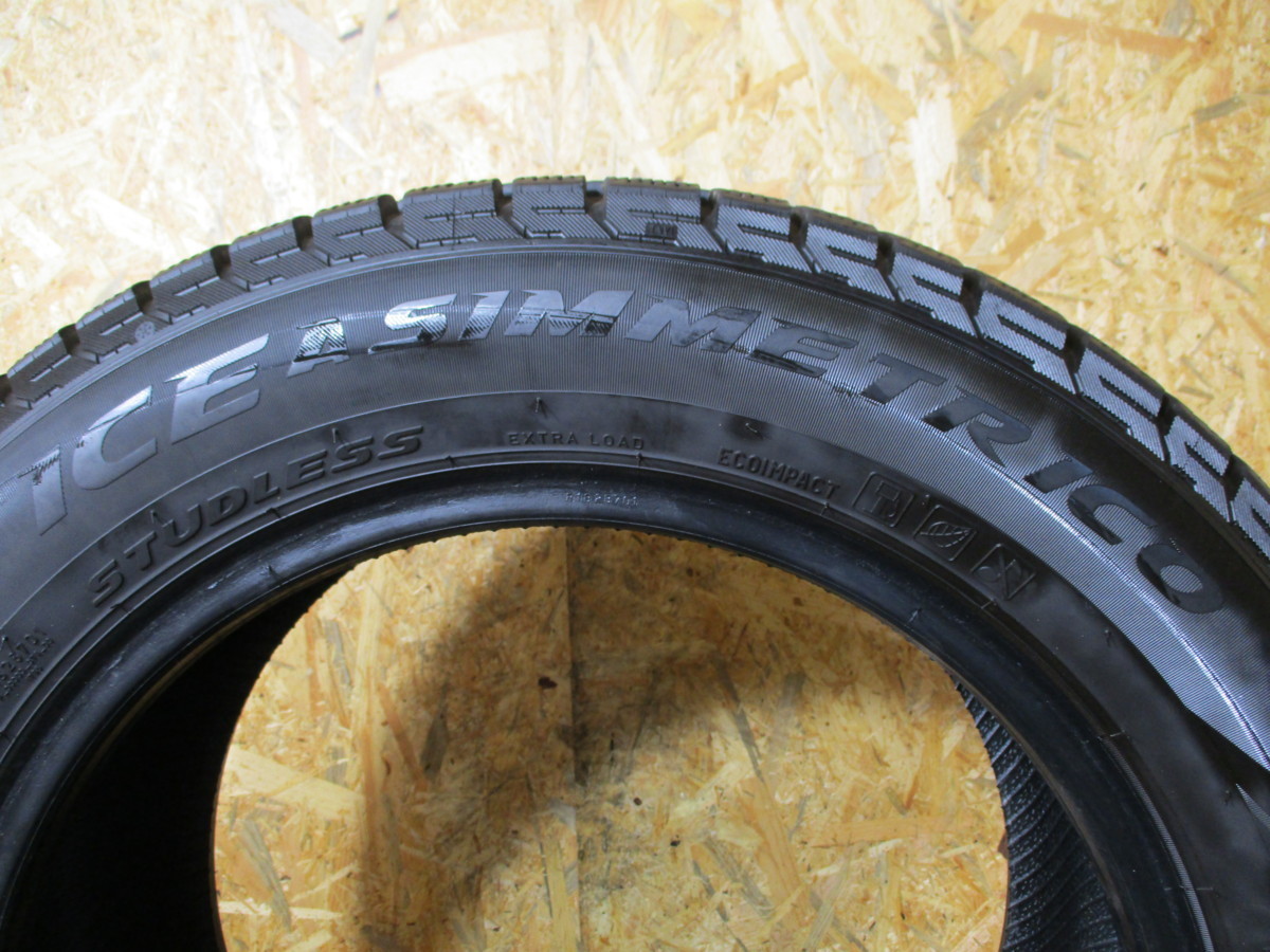 【青森発】215/55R16 93Q★8.5分山 ピレリ ICE ASIMMETRICO 2018年製　4本価格　スタッドレス【送料無料】AOM-X1158　トヨタ クラウンなど 215&frasl;55R16 ピレリ 4本セット V40CC V40 評価篇