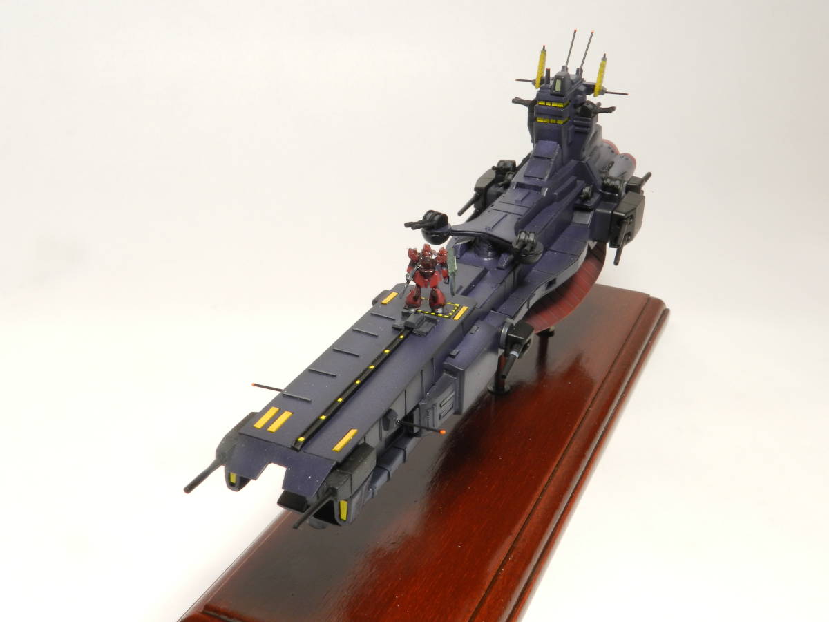 1/1200サラミス改級巡洋艦ティターンズ「ブルネイ」改修塗装済み完成