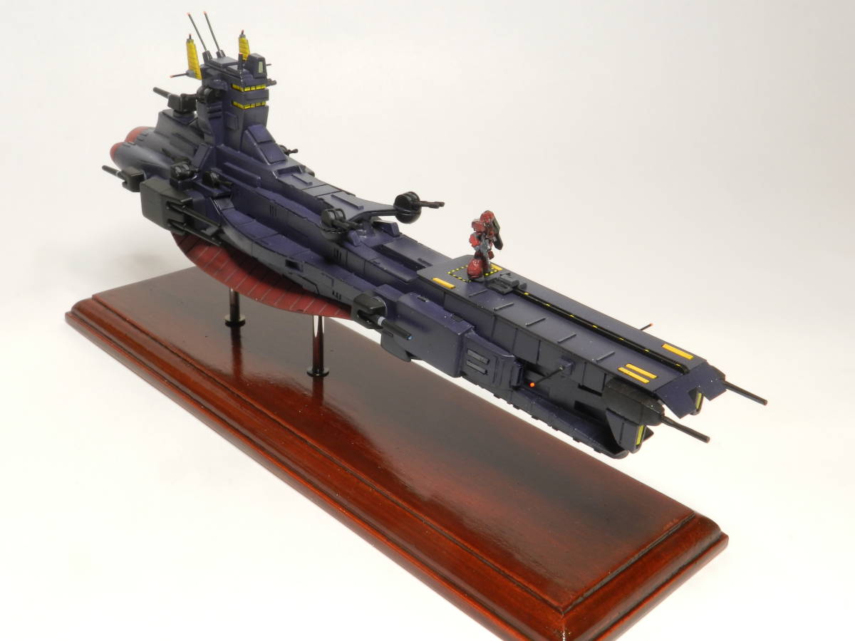 1/1200サラミス改級巡洋艦ティターンズ「ブルネイ」改修塗装済み完成
