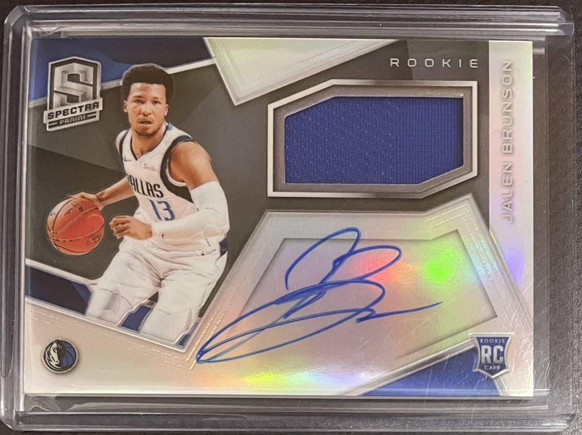JALEN BRUNSON 2018-19 PANINI SPECTRA Jersey Auto Rookie /299