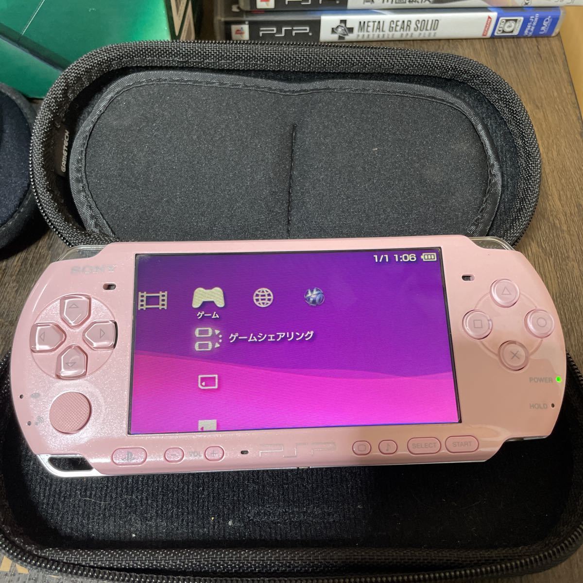 SONY PSP 3000 PSP本体 2台 ソフトセット 三國無双 メタルギア 