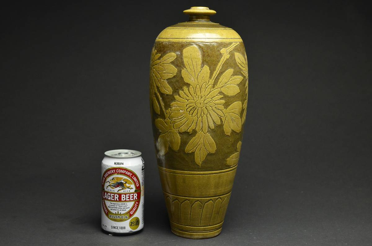 中国骨董品　七宝焼　花瓶　壺　梅に鶯/朝顔 中国古美術.旧蔵品.磁州窯.柿紅釉剔刻牡丹紋梅瓶.花瓶.賞物.骨董.古玩