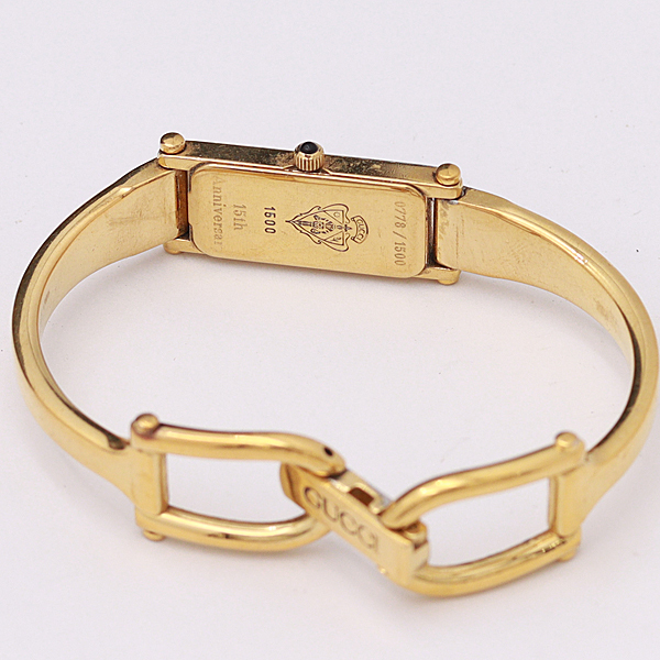 送料無料15周年限定モデル 稼働GUCCI グッチ 1500 GOLD | 時計