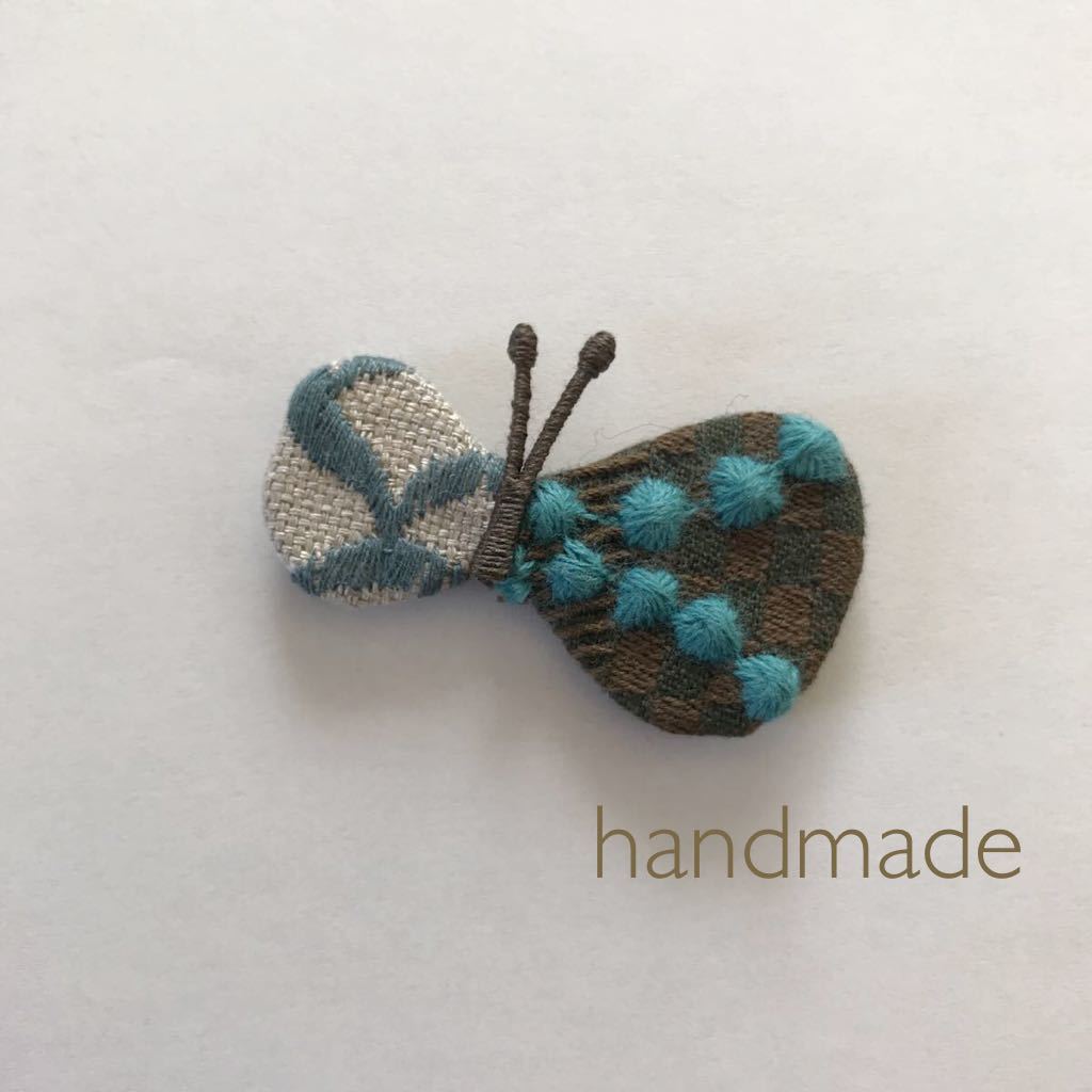 帯留め ハンドメイド ミナペルホネン （ハンドメイド ちょうちょ 