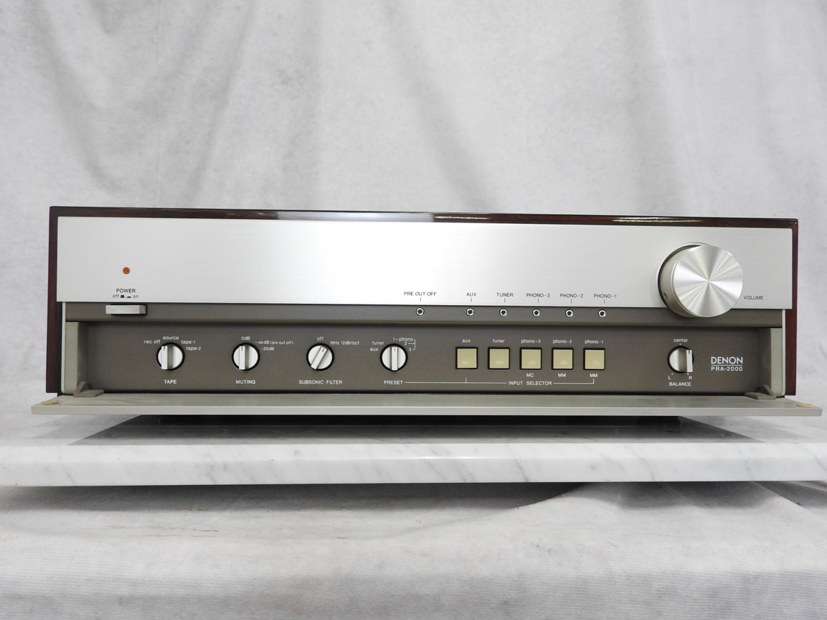 PRA-2000 DENON デノン X-3 名機中の名機 長岡鉄男氏が