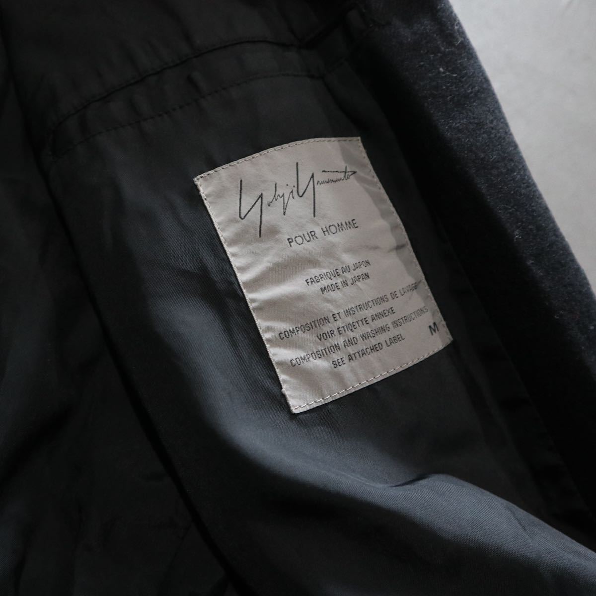 ヨウジヤマモトプールオム　蝋人形　97aw ウールコート　アーカイブ AW1997 YOHJI YAMAMOTO POUR HOMME ヨウジヤマモト プールオム 蝋人形