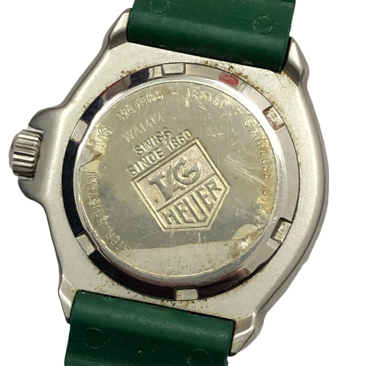 1円 TAG HEUER タグホイヤー プロフェショナル WA1412 グリーン系
