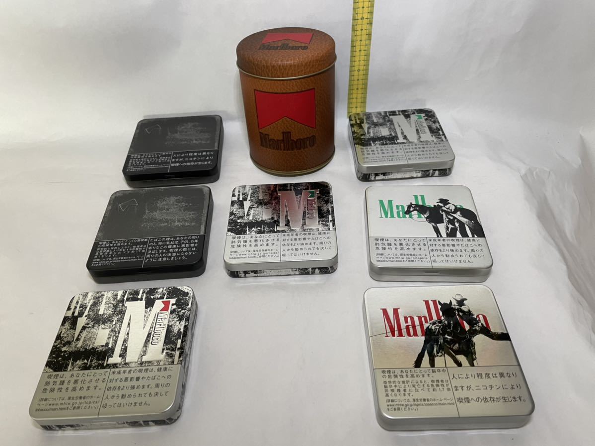 マルボロ 缶ケース7個 灰皿缶 セット Marlboro (たばこ)｜売買された