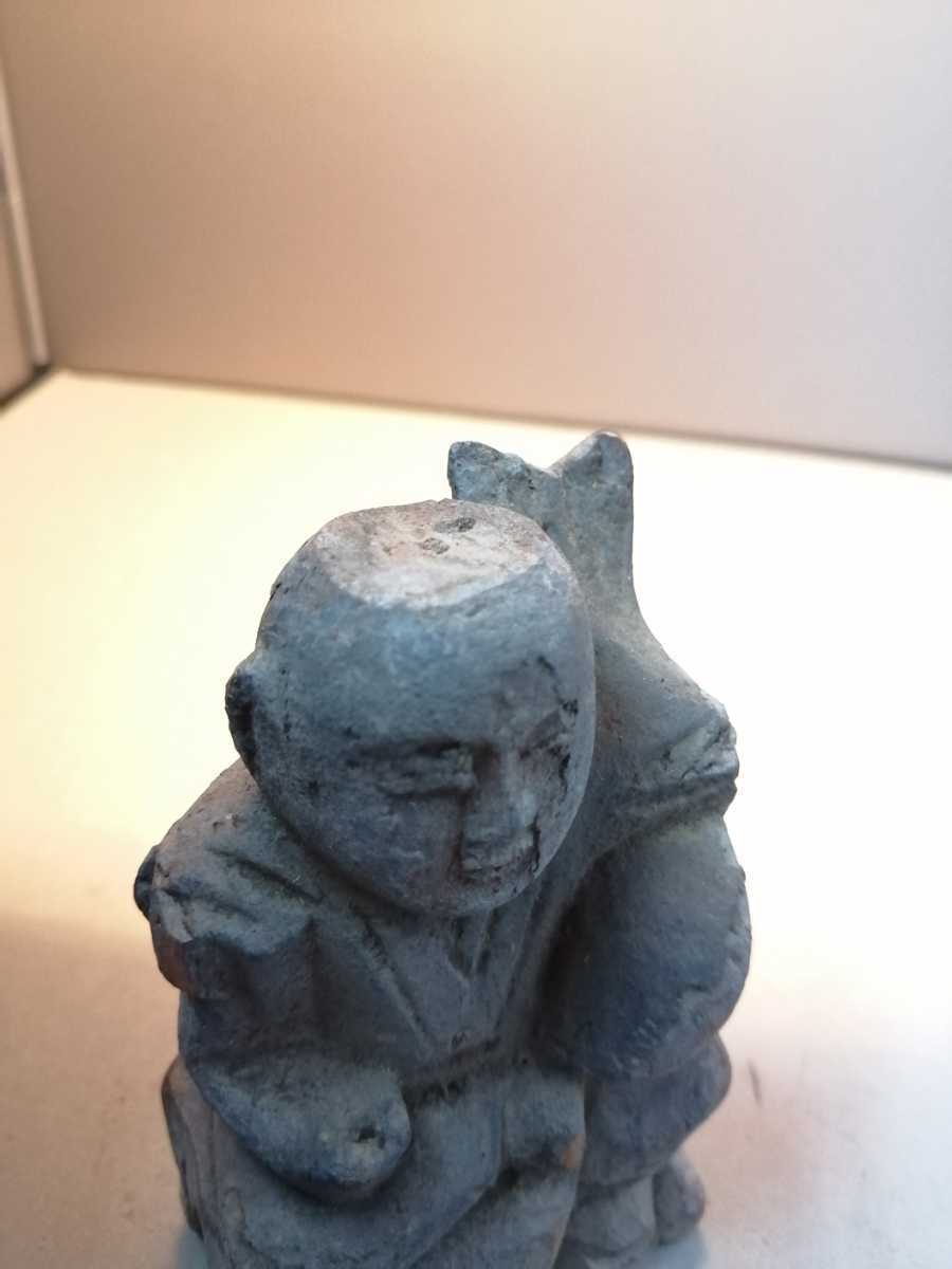 木彫 恵比寿 江戸中期 恵比寿大黒 エビス 仏像 仏教美術 神像 神棚 竈