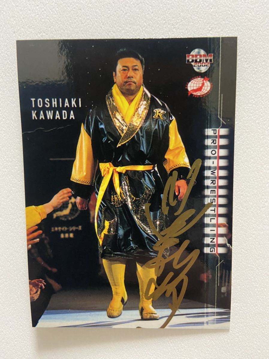 川田利明 直筆サイン入り ポートレートC ☆事務所移転企画【最大50