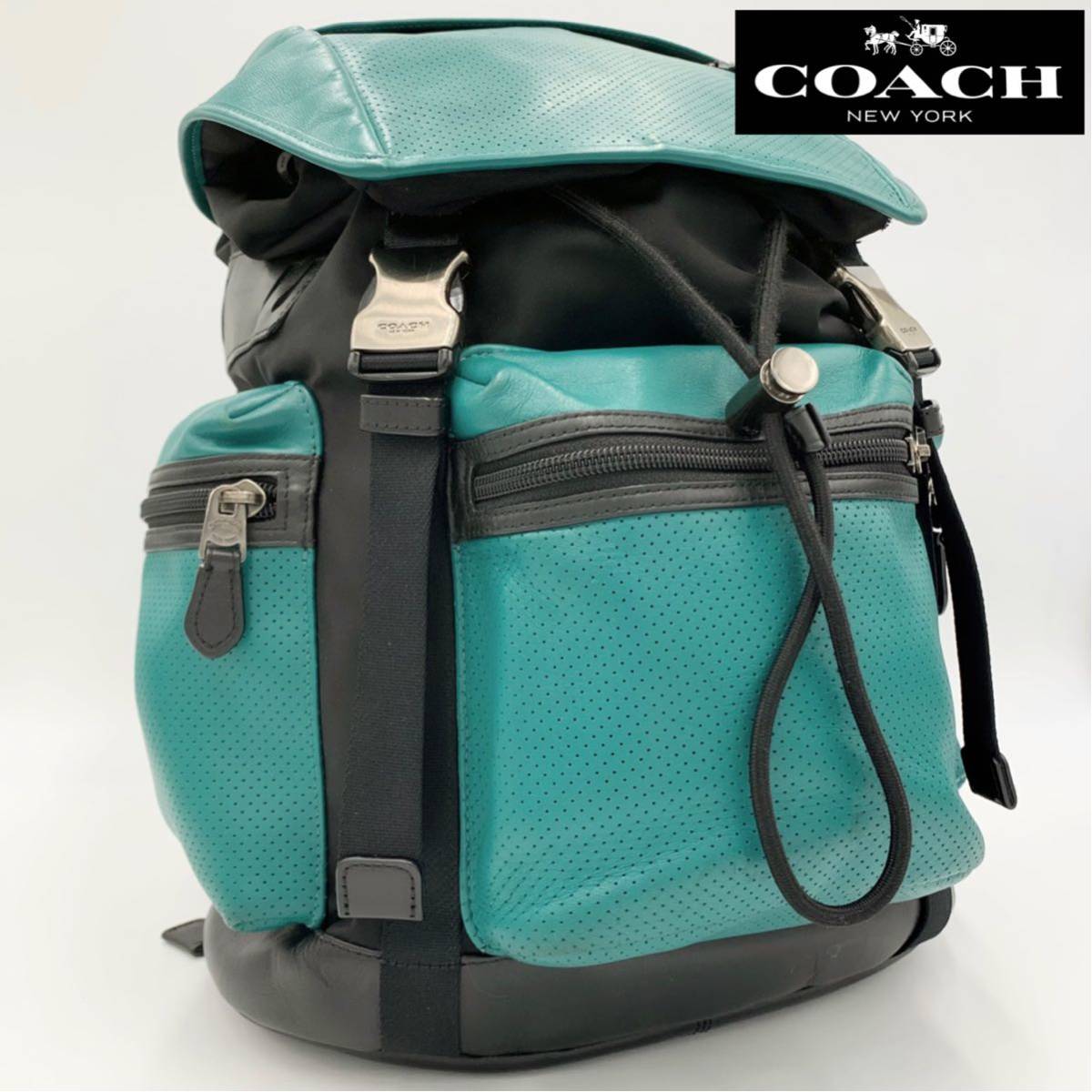 1円 定価¥102600【未使用級】 コーチ COAHC リュックサック パンチング 