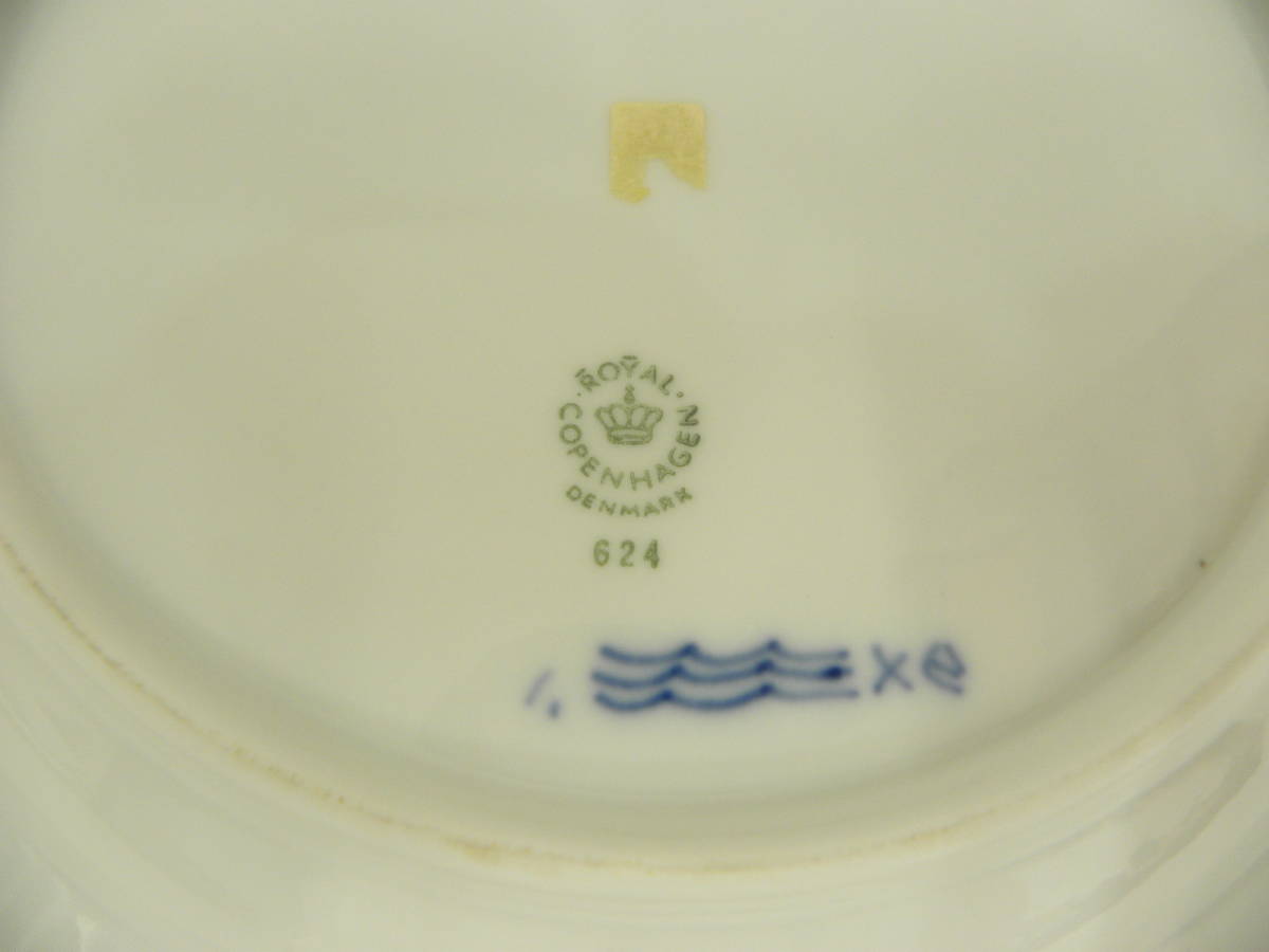 ブランド祭 ロイヤルコペンハーゲン ブルーフルーテッド フルレース プレート ROYAL COPENHAGEN 624_5