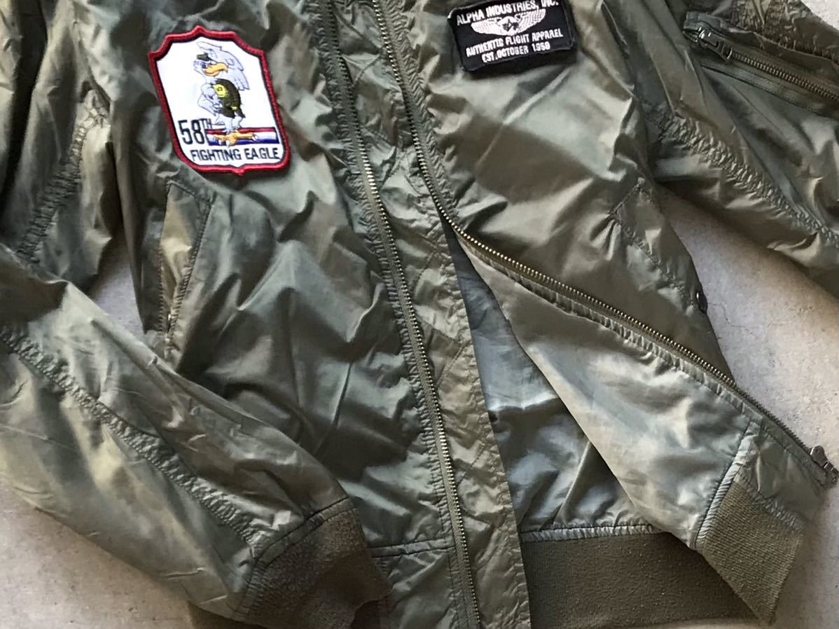 ALPHA INDUSTRIES ワッペンカスタム L-2Bフライトジャケット M