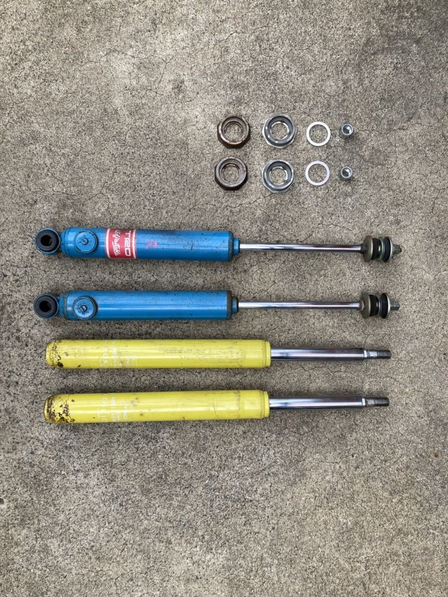 TRD ショックアブソーバー 48511-AE941, 48531-AE831, 各2本 AE86 KP61 
