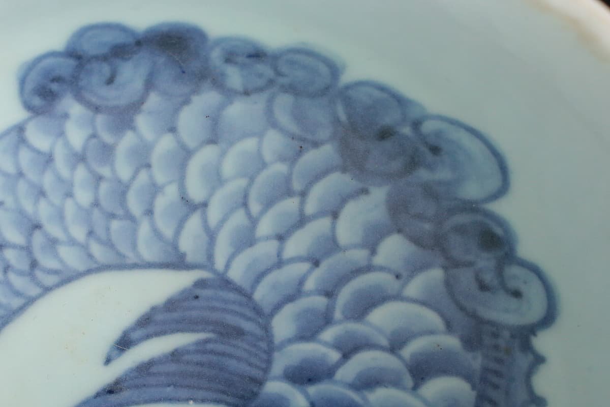 朝鮮美術李朝高麗白磁染付花文丸壷DR6758