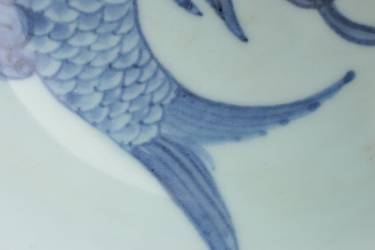 朝鮮美術李朝高麗白磁染付花文丸壷DR6758