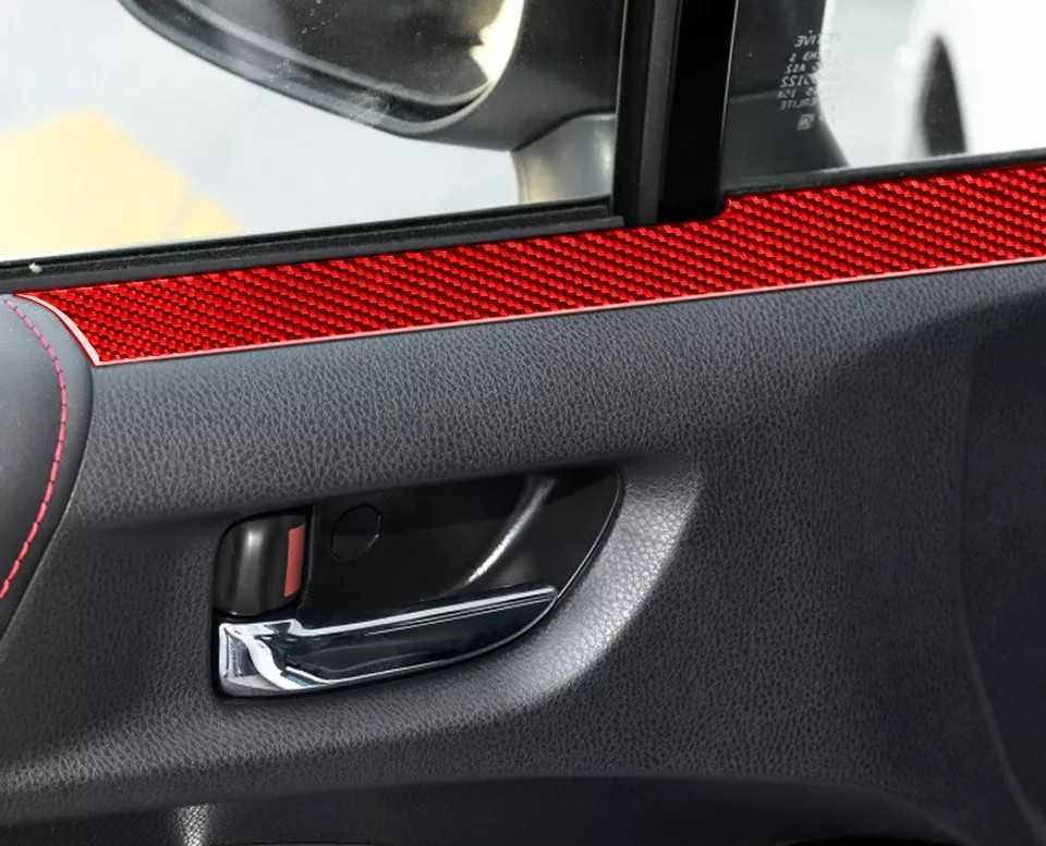 トヨタ86 BRZ zn6 zc6 リアルレッドカーボン　ドアパネルカバー 送料無料 数量限定価格 トヨタ86 スバルBRZ zn6系 リアルレッド