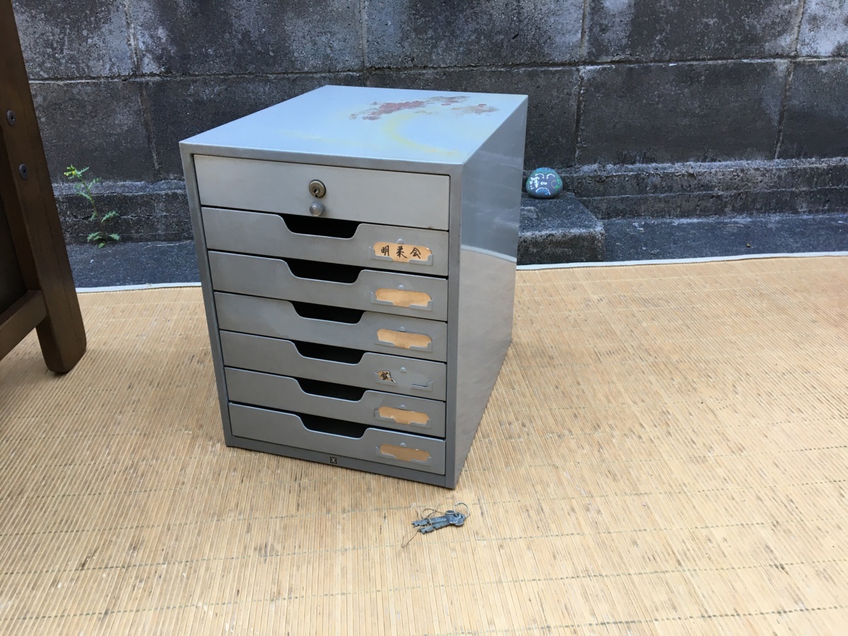 ヴィンテージ UCHIDA 10段 スチールチェスト インダストリアル モダン