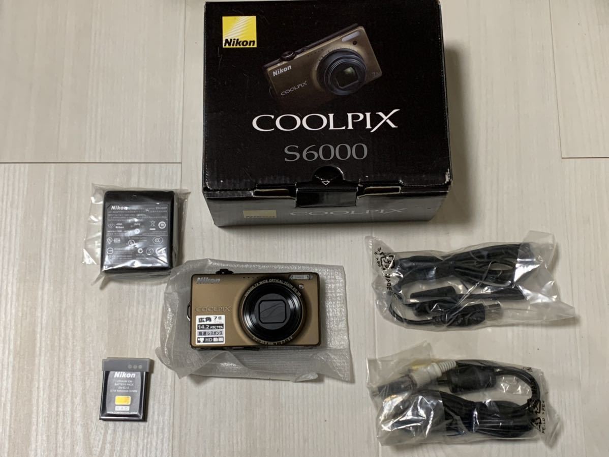 正規品，SALE デジカメ NIKON ニコン COOLPIX S6000 ほぼ(ニコン)｜売買されたオークション情報、yahooの商品情報をアーカイブ公開 - オークファン ニコン