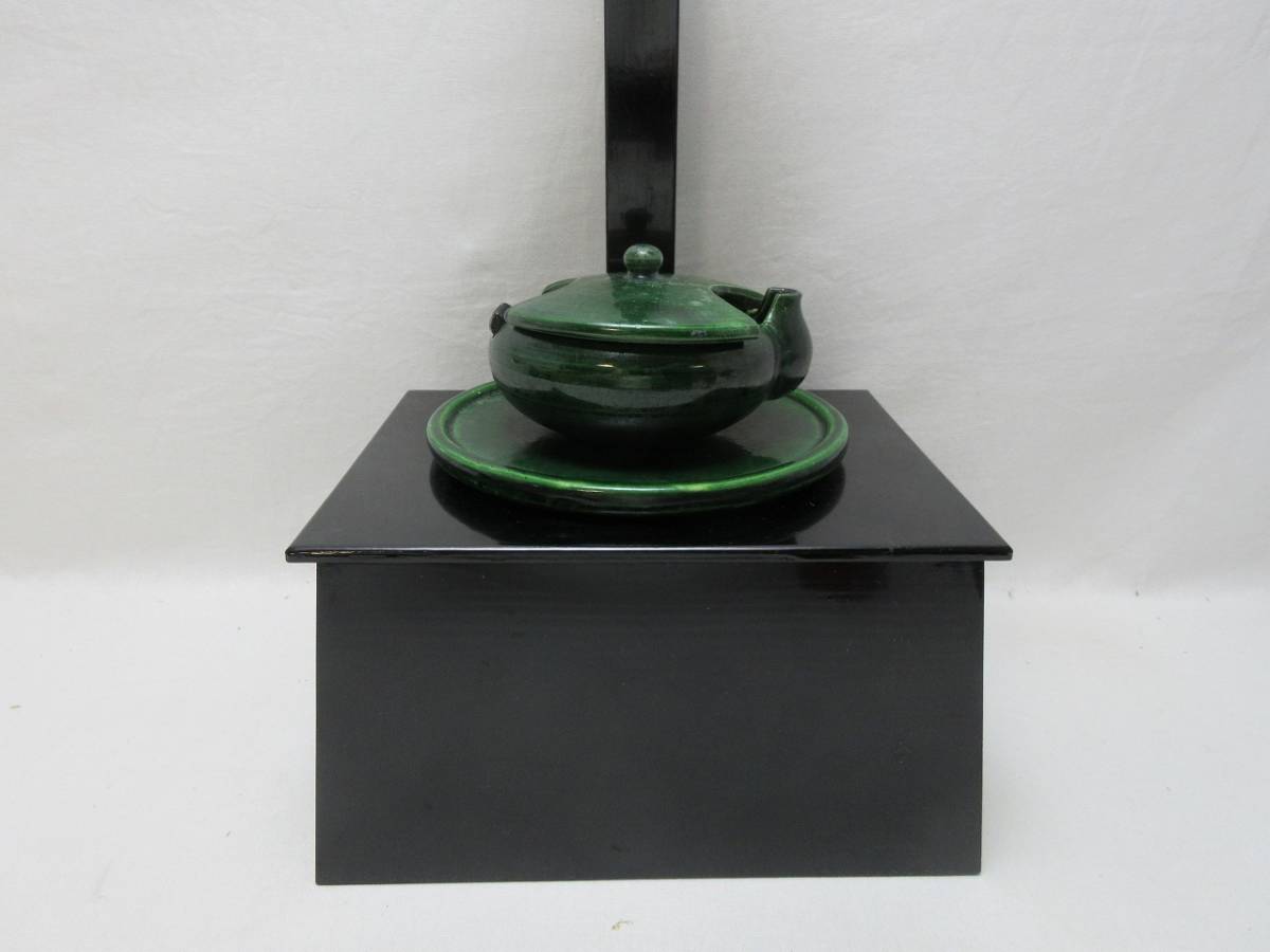 骨董　茶道具　湛慶　灯火器　夜咄 茶道具 青楽 夜咄 : 下土器 *茶事*茶会*夜噺*夜