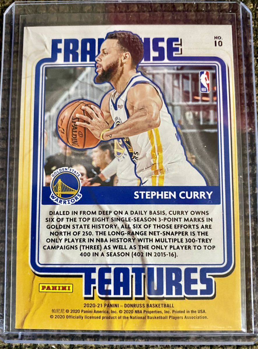 99枚限定」2020-21 Panini Donruss Stephen Curry Franchise Featurse 