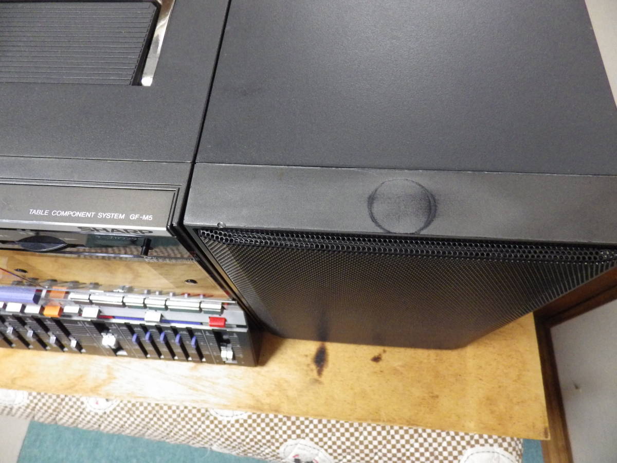 SHARP シャープ 大型ダブルラジカセ GF-M5 スピーカー着脱式 FM