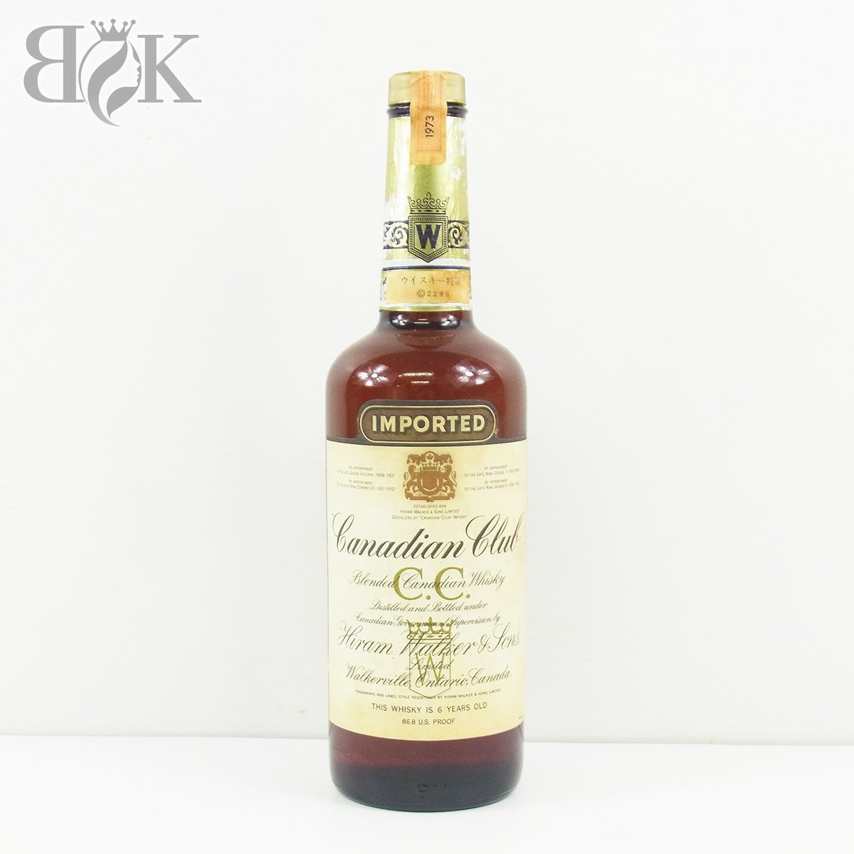 カナディアンクラブ 6年 750ml 43度 ウイスキー 洋酒 古酒 未開栓