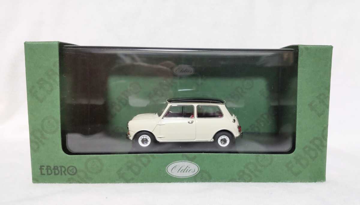 エブロ ミニカー オースチン セット エブロ ミニカー 1/43 オースチン ミニ クーパー 白/黒 中古品