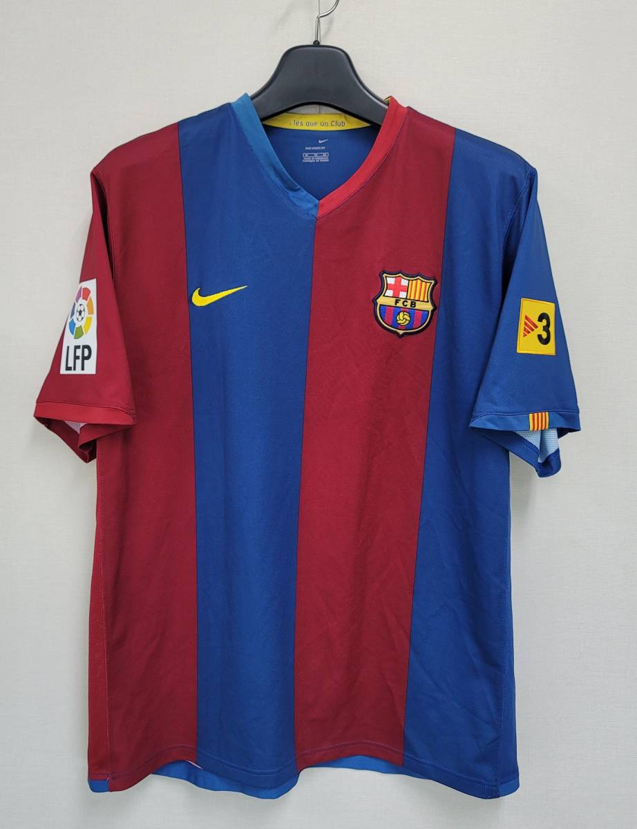 07-08バルセロナ(H)#19 メッシ MESSI 長袖 NIKE正規 リーグ仕様 M/L/XL