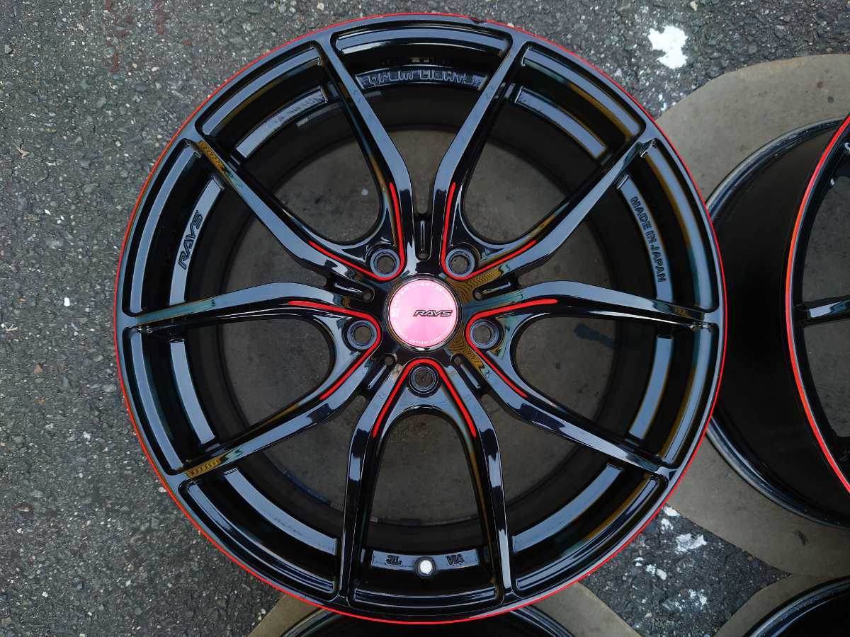 限定 RAYS グラムライツ 57FXX E-pro Coat ブラックマシニングレッド 