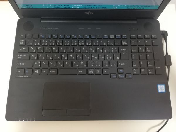 ジャンク】富士通 LIFEBOOK AH45/A3 FMVA56A3BK Core i3-6100U BIOS