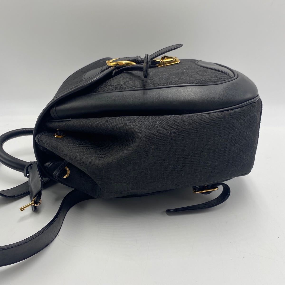 1円《極美品・超希少》 GUCCI リュック GG柄 巾着 キャンバス 1円《極美品・超希少》 GUCCI リュック GG柄 巾着 キャンバス