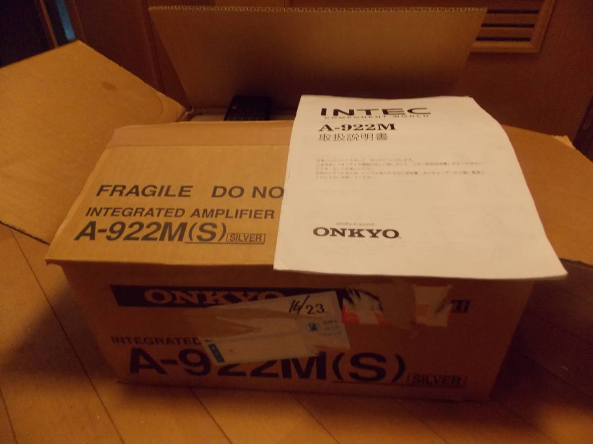 ONKYO A-922M 取説・リモコン・元箱付 【公式通販】