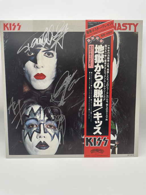 KISS キッス LPレコード 直筆サイン入り ☆KISS メンバーの直筆サイン