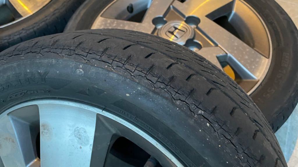 14インチ アルミホイール ホンダ純正 バリ山165⁄55⁄14インチ 4本
