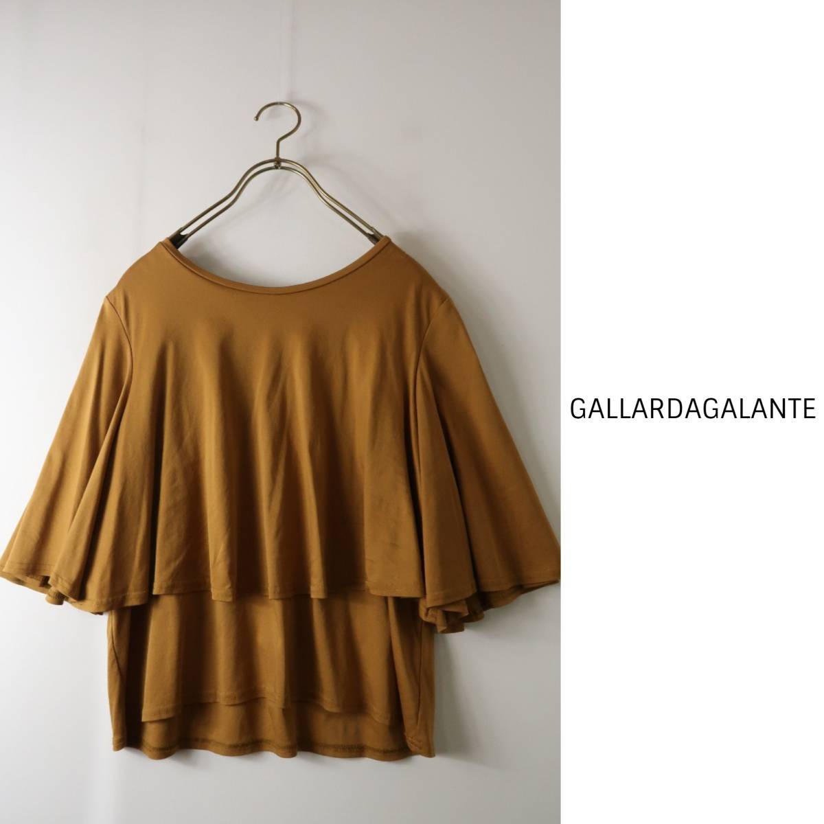 ガリャルダガランテ GALLARDAGALANTE☆洗える 綿100％ フレアー袖 レイヤードトップス フリーサイズ☆A-O 2960 GALLARDAGALANTE☆洗える ガリャルダガランテ GALLARDAGALANTE ボアブルゾン NAVY ホワイト