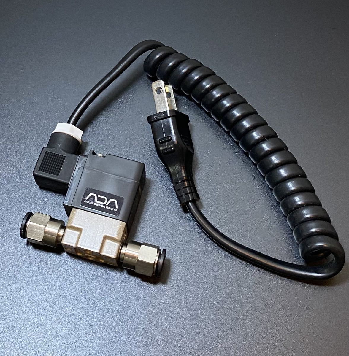 旧ロゴ ADA 美品 アクアデザインアマノ ELバルブ 電磁弁 CO2