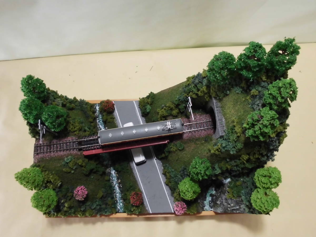 カ*チ様 Nゲージ・ジオラマ展示台5月のローカル線 ジオラマ車両