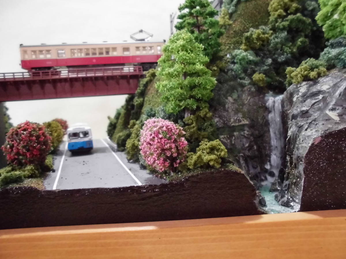 カ*チ様 Nゲージ・ジオラマ展示台5月のローカル線 ジオラマ車両
