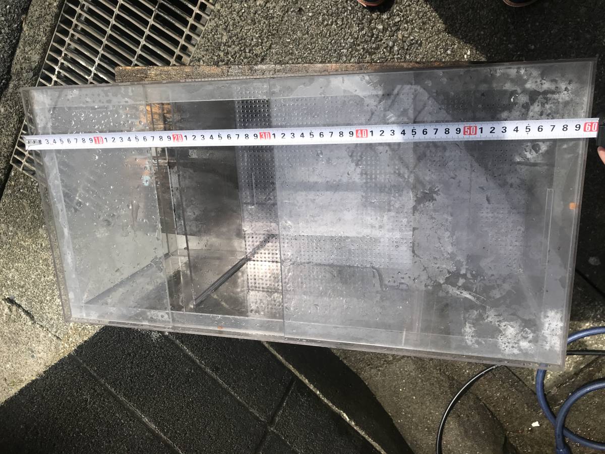 魚用品・水草 オーバーフロー水槽用 400×200×300二層式濾過槽